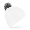 czapka zimowa - mod. B450:White, 100% akryl, Black, One Size